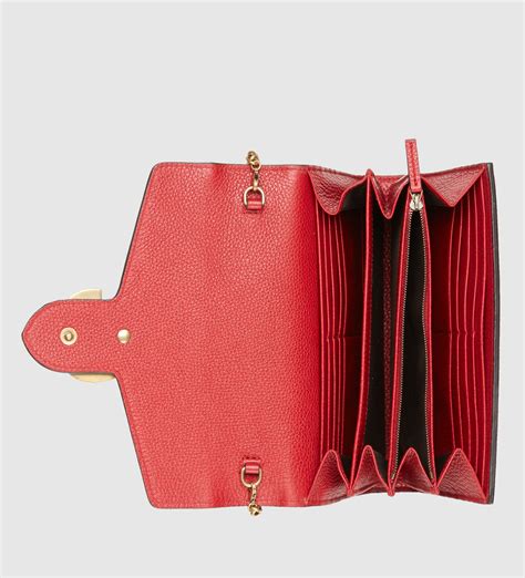 gucci gg wallet red|Gucci small wallet on chain.